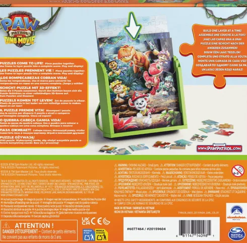 Paw Patrol Dino Puslespil - Play & Display - Spin Master Games