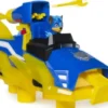 Paw Patrol Figur - Mighty Pups Charged Up - Chase Med Køretøj