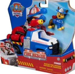 Paw Patrol - Fire Rescue Chase Rescue Fire Cruiser Legesæt