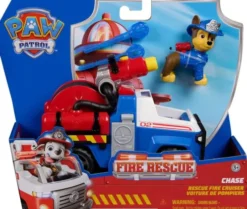 Paw Patrol - Fire Rescue Chase Rescue Fire Cruiser Legesæt