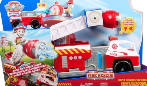 Paw Patrol - Fire Rescue Rapid Reload Fire Truck - Brandbil