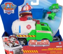 Paw Patrol - Fire Rescue Rocky Rescue Fire Tanker - Legesæt