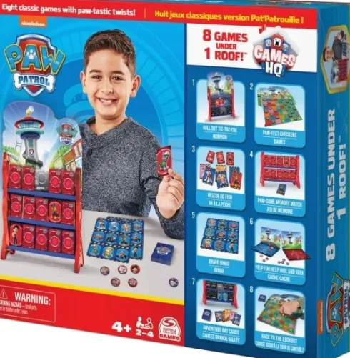 Paw Patrol - 8-I-1 Brætspil Til Børn