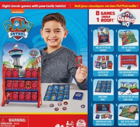 Paw Patrol - 8-I-1 Brætspil Til Børn