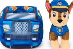Paw Patrol - 2-I-1 Køretøj Plys Chase 15 CM