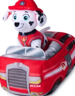 Paw Patrol - 2-I-1 Køretøj Plys Marshall 15 CM