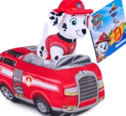 Paw Patrol - 2-I-1 Køretøj Plys Marshall 15 CM