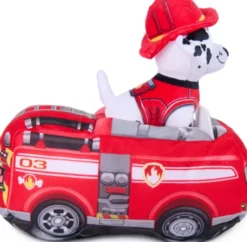 Paw Patrol - 2-I-1 Køretøj Plys Marshall 15 CM