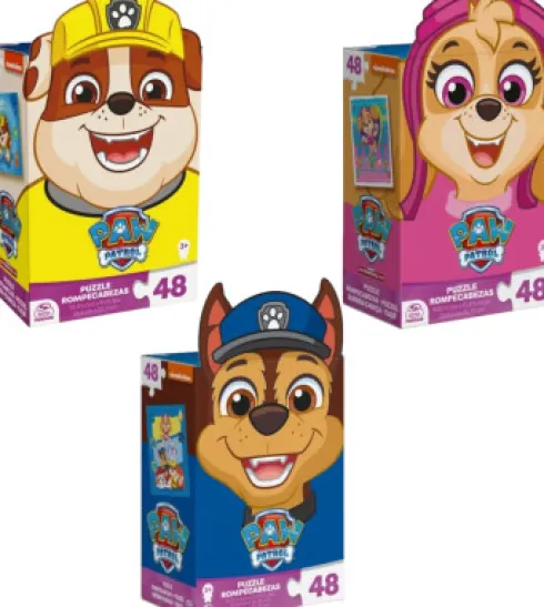 Paw Patrol - Puslespil Formet Som Karakter - Assorteret