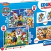 Paw Patrol Puslespil Og Vendespil - Edukit 4-I-1 - Clementoni - 3 År