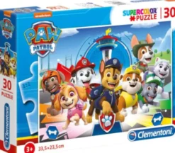 Paw Patrol Puslespil - Super Color - Clementoni - 30 Brikker