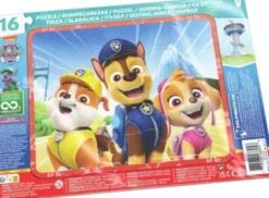 Paw Patrol - Rammepuslespil Med 16 Brikker - Assorteret