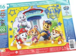 Paw Patrol - Rammepuslespil Med 16 Brikker - Assorteret