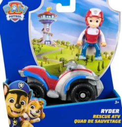 Paw Patrol - Ryder Rescue Atv - Figur Og Køretøj Legesæt