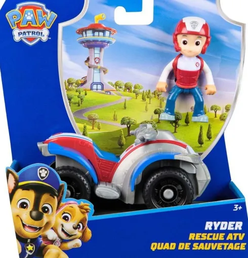 Paw Patrol - Ryder Rescue Atv - Figur Og Køretøj Legesæt