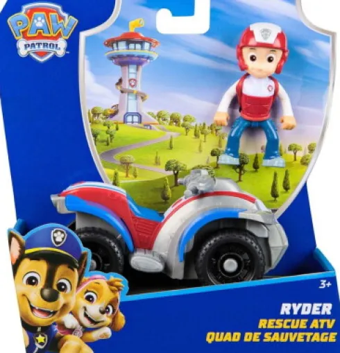Paw Patrol - Ryder Rescue Atv - Figur Og Køretøj Legesæt