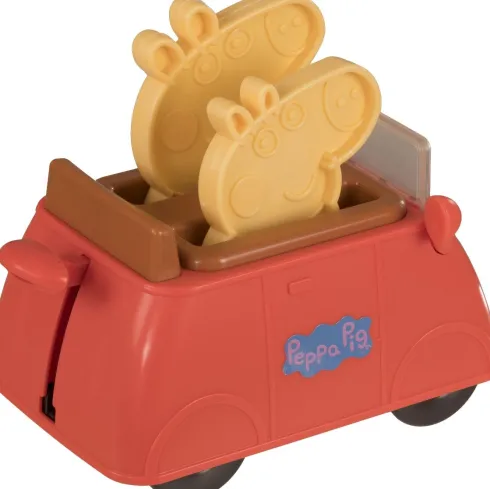 Peppa Pig - Bil-Brødrister Med Kendingsmelodi - Gurli Gris - Hti
