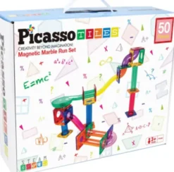 Picasso Tiles - Magnetic Marble Run Set - Kuglebane - 50 Dele