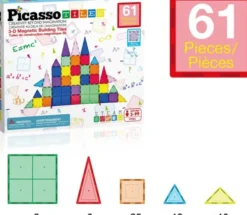 Picasso Tiles - Magnetic Tiles - 61 Stk