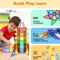 Picasso Tiles - Magnetic Tiles - 61 Stk