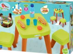 Picnic Bord Og Stole Sæt Til Børn - Med Legemad - Ecoiffier