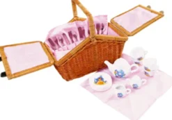 Picnickurv Legetøj Med Tesæt - Romantik - 30 Dele - Small Foot