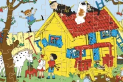 Pippi Langstrømpe - Legekuffert Med Puslespil - 40 Brikker - Barbo Toys