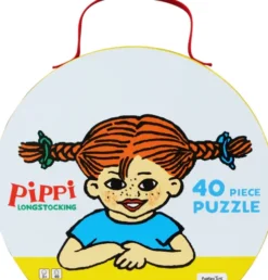 Pippi Langstrømpe - Legekuffert Med Puslespil - 40 Brikker - Barbo Toys