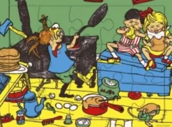 Pippi Langstrømpe - Puslespil - Pandekager - 15 Brikker