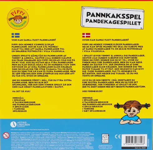 Pippi Langstrømpe Spil - Pandekagespillet