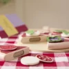 Pizza Legemad I Træ Med Velcro - Pizza Sæt - Kids Concept