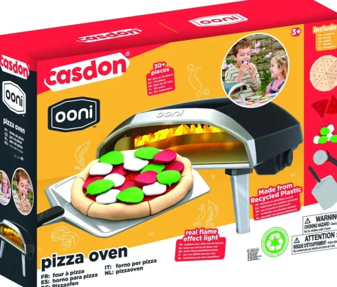 Pizzaovn Legetøj Sæt Med Lyseffekter - Casdon - Ooni Koda 16