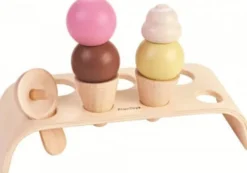 Plantoys - Isvafler I Sæt - 8 Dele - Legemad I Træ