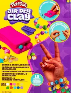 Play-Doh - Air Dry Clay - Charm & Bracelet Maker - Lufttørende Ler
