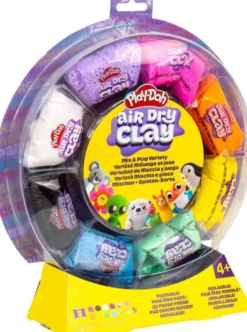 Play-Doh - Air Dry Clay - Mix & Play Variety - Lufttørrende Ler Hjul