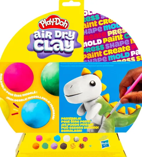 Play-Doh - Air Dry Clay - Mix & Play Variety - Lufttørrende Ler Hjul