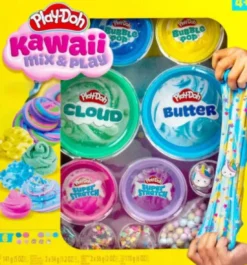 Play-Doh - Kawaii Mix & Play - Modellervoks Sæt - 6-Pak