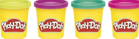 Play-Doh - Modellervoks 4-Pak 340 G - Assorteret - Hasbro G0512