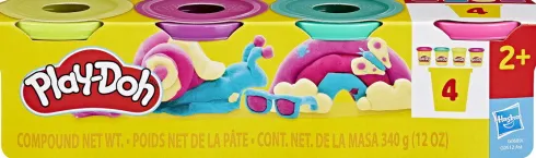 Play-Doh - Modellervoks 4-Pak 340 G - Assorteret - Hasbro G0512