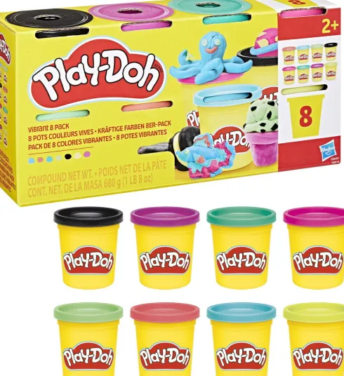 Play-Doh - Modellervoks 8X680 G - Assorteret - Hasbro