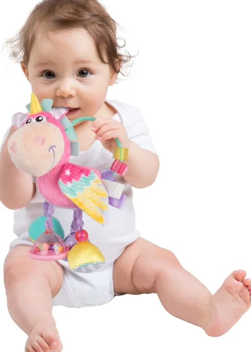 Playgro - Clip Clop Activity Rattle - Enhjørning - Pink