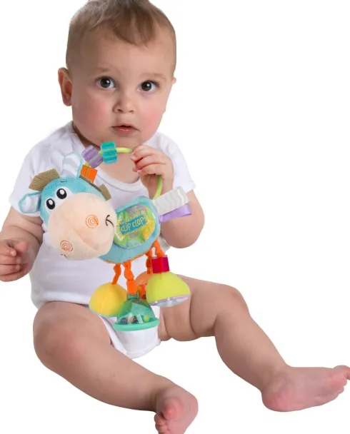 Playgro - Clip Clop Horse - Aktivitetsrangle - Blå