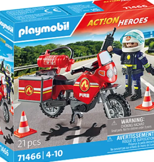 Playmobil Action Heroes - Brandbil På Ulykkesstedet - 71466