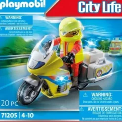 Playmobil City Life - Lægemotorcykel Med Blinklys - 71205