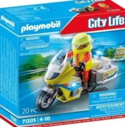 Playmobil City Life - Lægemotorcykel Med Blinklys - 71205