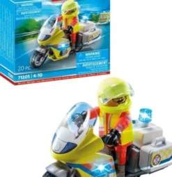 Playmobil City Life - Lægemotorcykel Med Blinklys - 71205