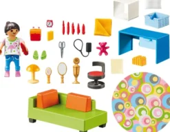 Playmobil Dollhouse - Teenager Værelse Med Figur - 70209