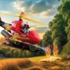 Playmobil 72196 - Firefighting Helicopter - City Action - Helikopter
