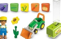 Playmobil 71773 - Junior - Tractor With Load And Drop Planter
