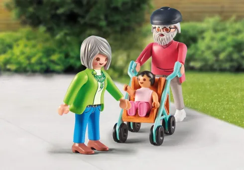 Playmobil My Life - Bedsteforældre Med Baby - 71613